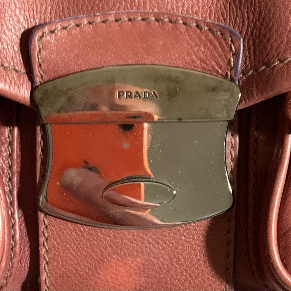 authentic PRADA doe leather HOBO purse $1800 - Picture 12 of 15